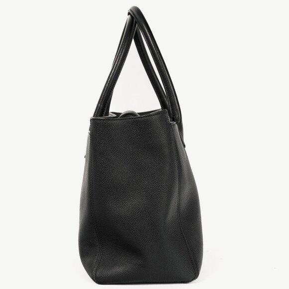 Chanel Cerf Executive Black Leather CC Tote Bag - Picture 3 of 13